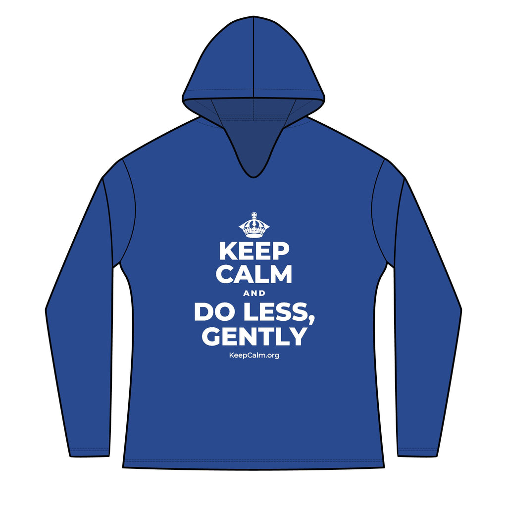 KEEP CALM AND DO LESS, GENTLY Women's Long Sleeve Hoodie