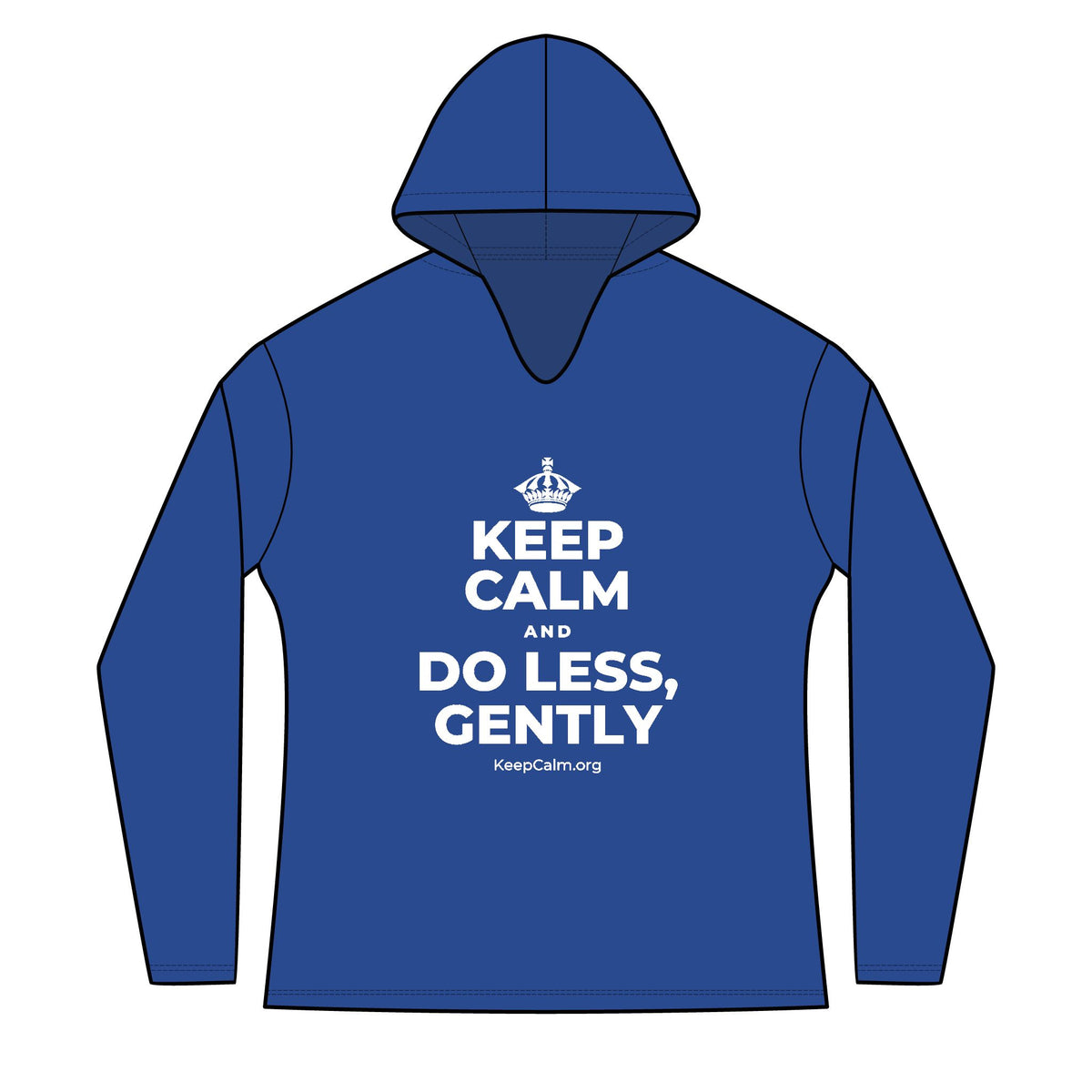 KEEP CALM AND DO LESS, GENTLY Women's Long Sleeve Hoodie