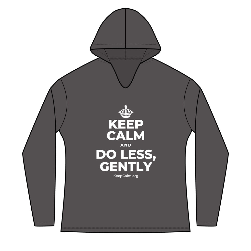 KEEP CALM AND DO LESS, GENTLY Women's Long Sleeve Hoodie