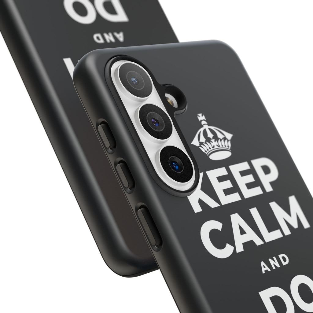 KEEP CALM AND DO LESS, GENTLY Phone Case (Dark)