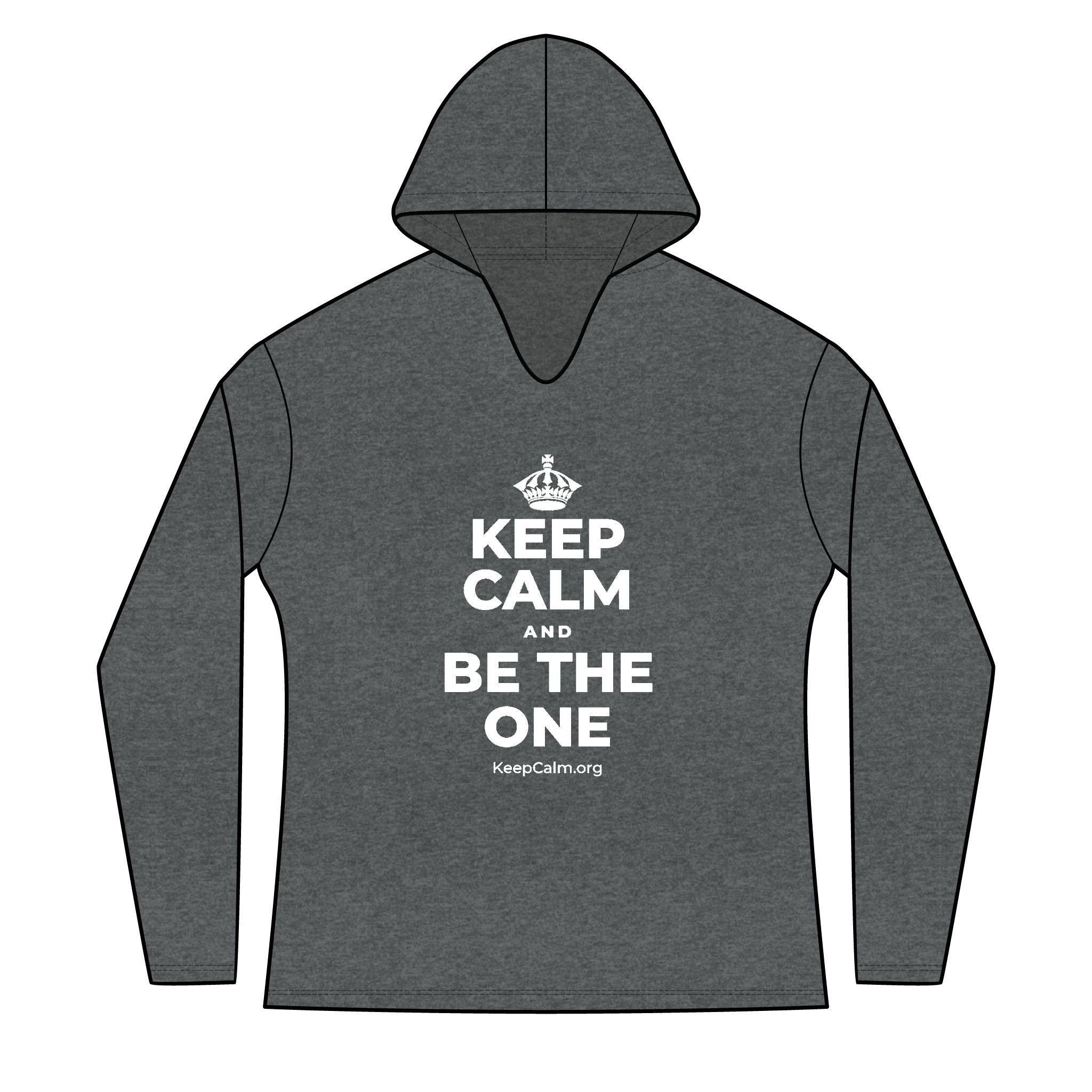 KEEP CALM AND BE THE ONE Women's Long Sleeve Hoodie