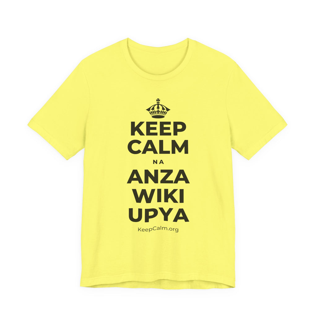 KEEP CALM NA ANZA WIKI UPYA T-Shirt (Soft Cream–Heather Mauve)