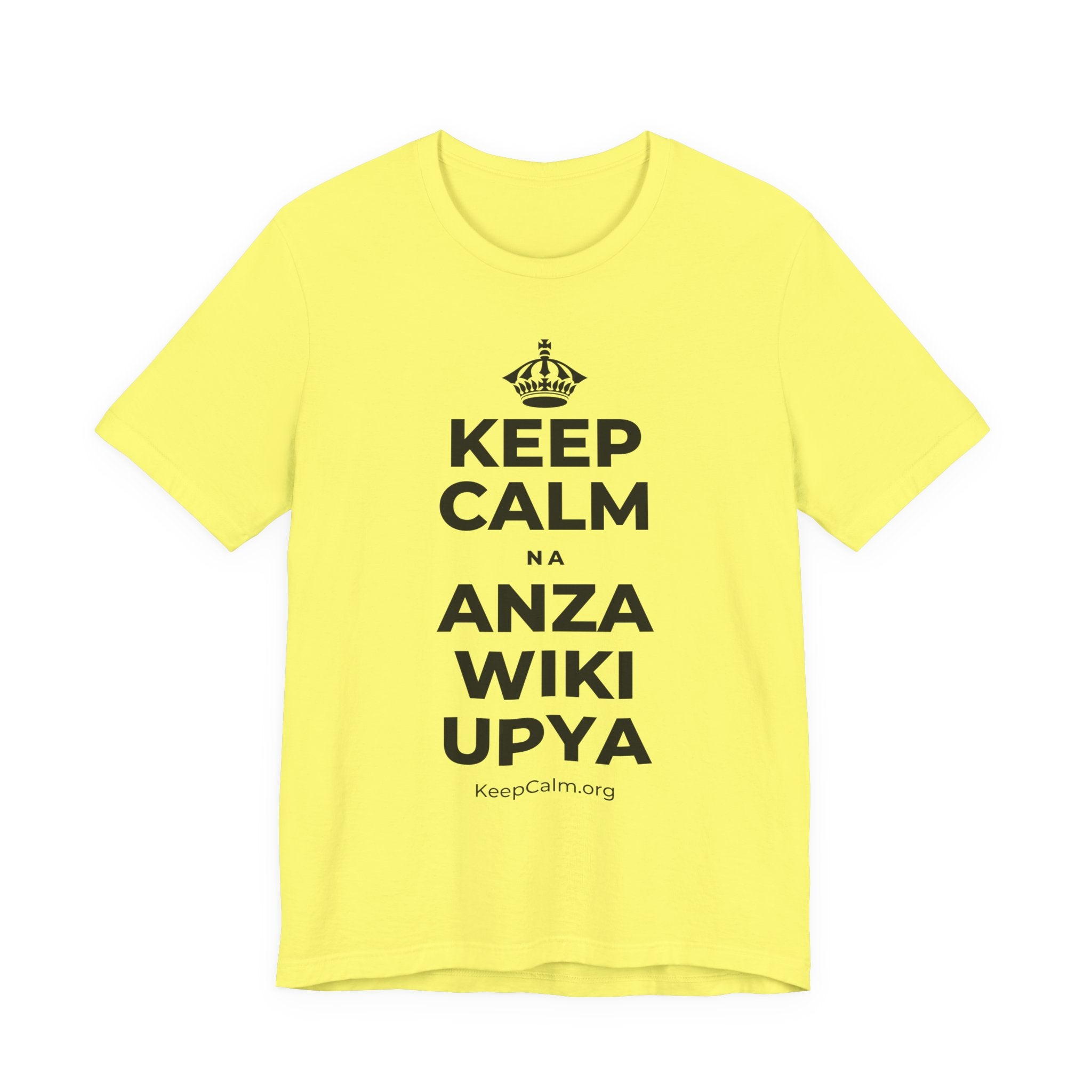 KEEP CALM NA ANZA WIKI UPYA T-Shirt (Soft Cream–Heather Mauve)