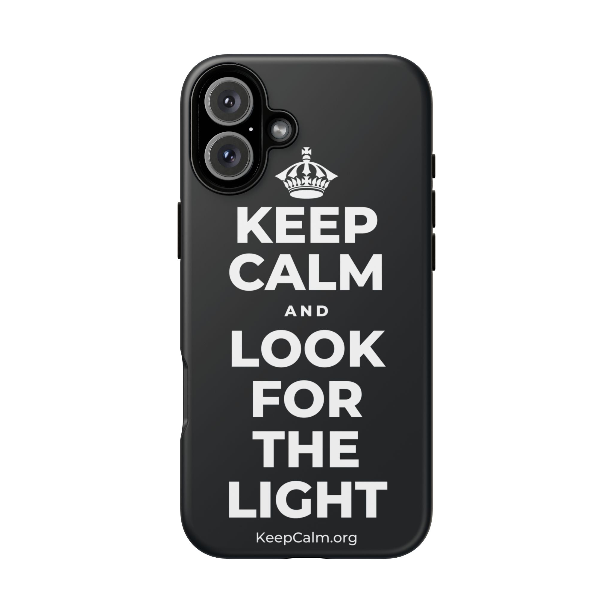 KEEP CALM AND LOOK FOR THE LIGHT Phone Case (Dark)