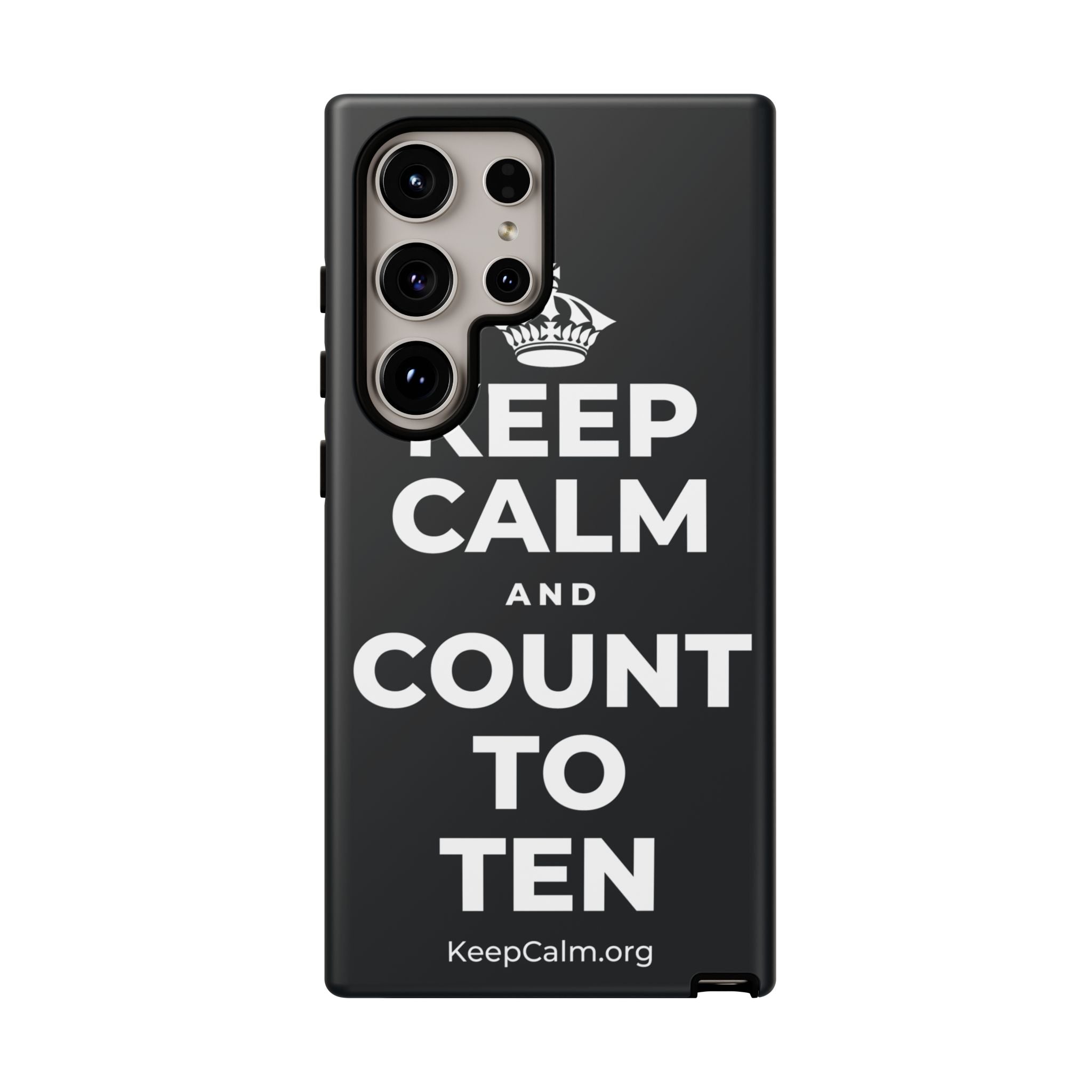 KEEP CALM AND COUNT TO TEN Phone Case (Dark)