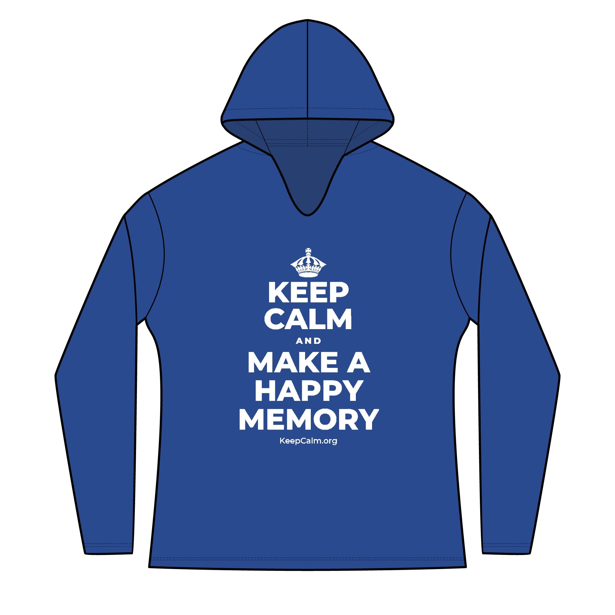 KEEP CALM AND MAKE A HAPPY MEMORY Women's Long Sleeve Hoodie
