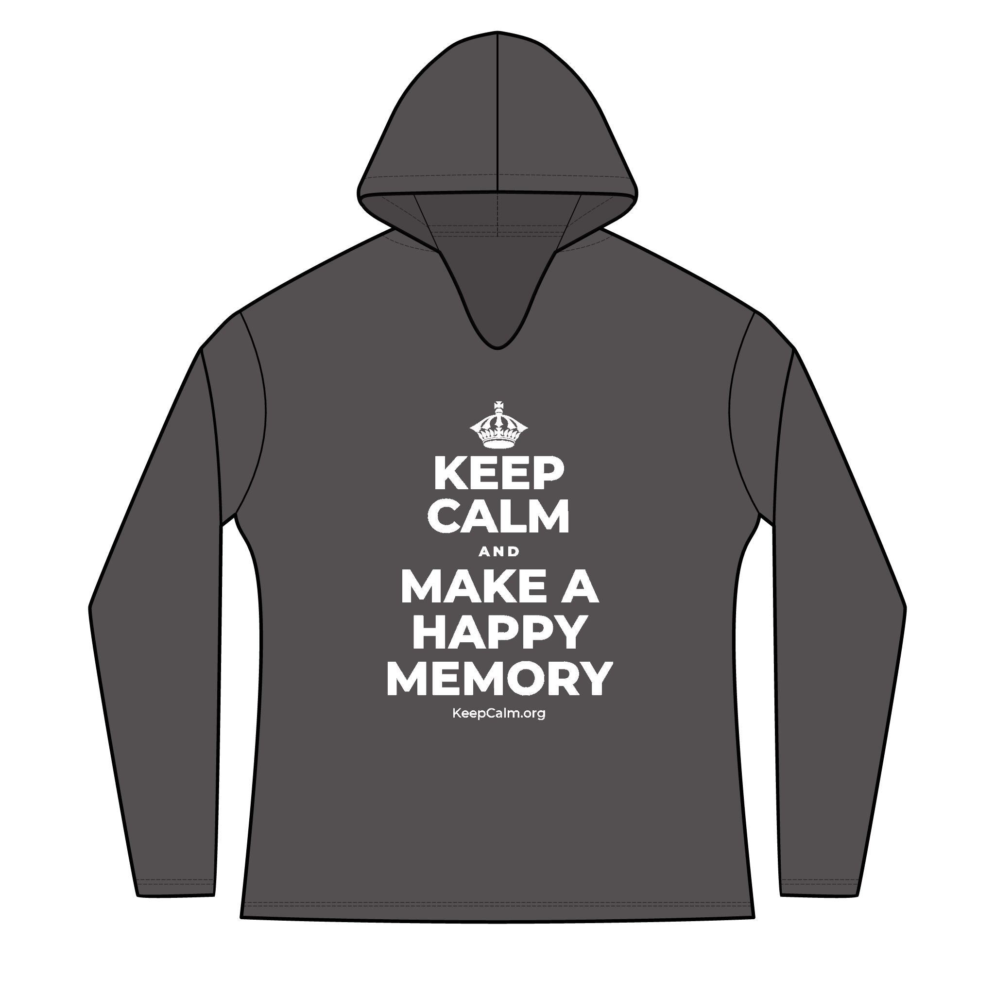 KEEP CALM AND MAKE A HAPPY MEMORY Women's Long Sleeve Hoodie