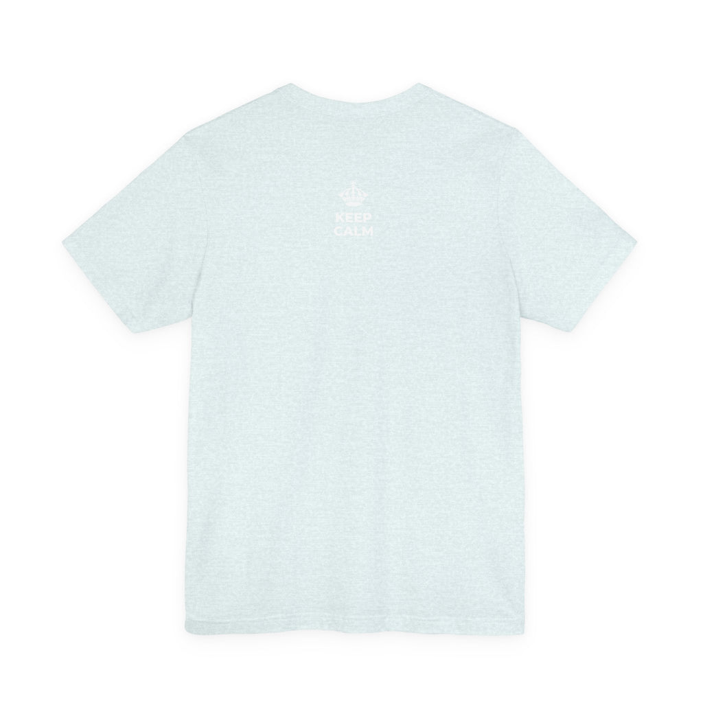 KEEP CALM AND HAPPY LOOKS GOOD ON YOU T-Shirt (Soft Cream–Heather Mauve)
