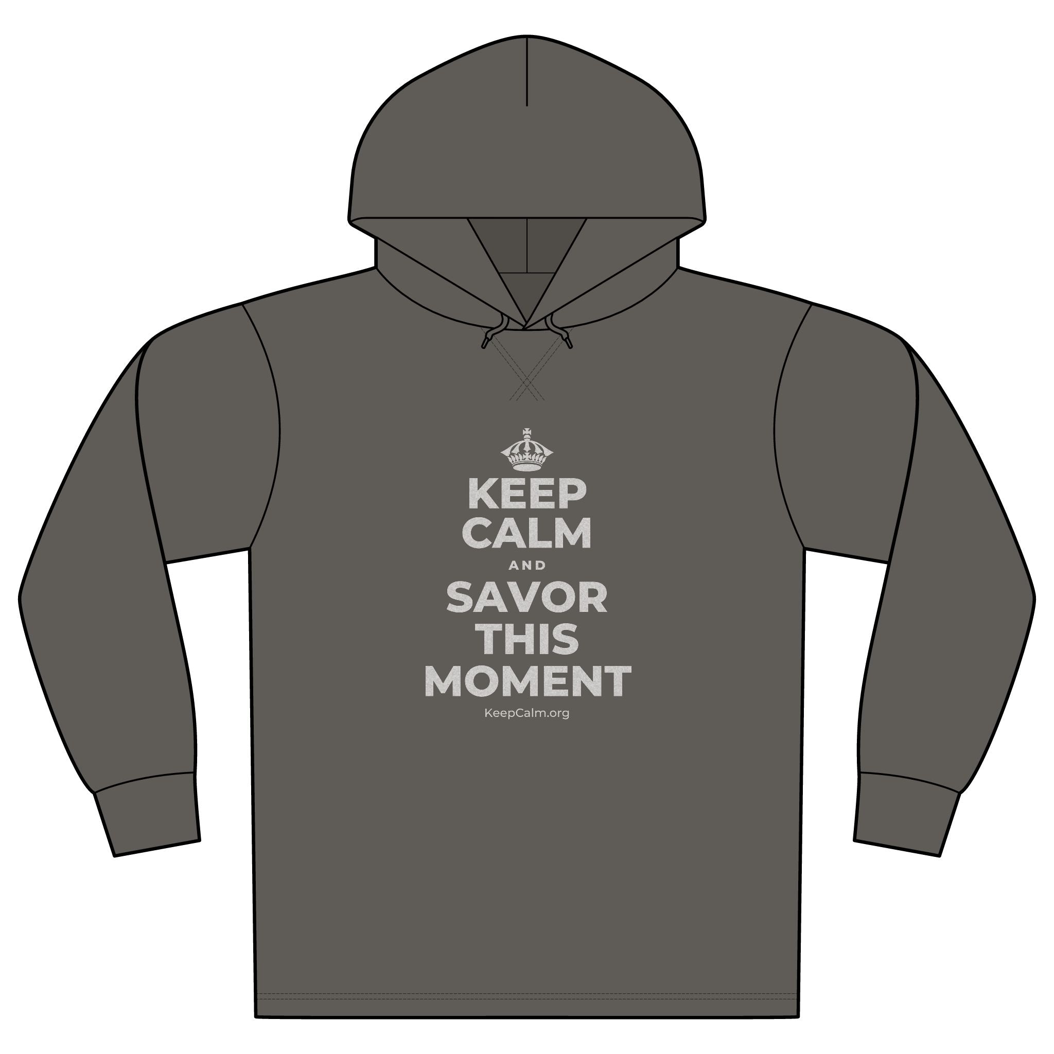 KEEP CALM AND SAVOR THIS MOMENT Organic Hoodie Tee