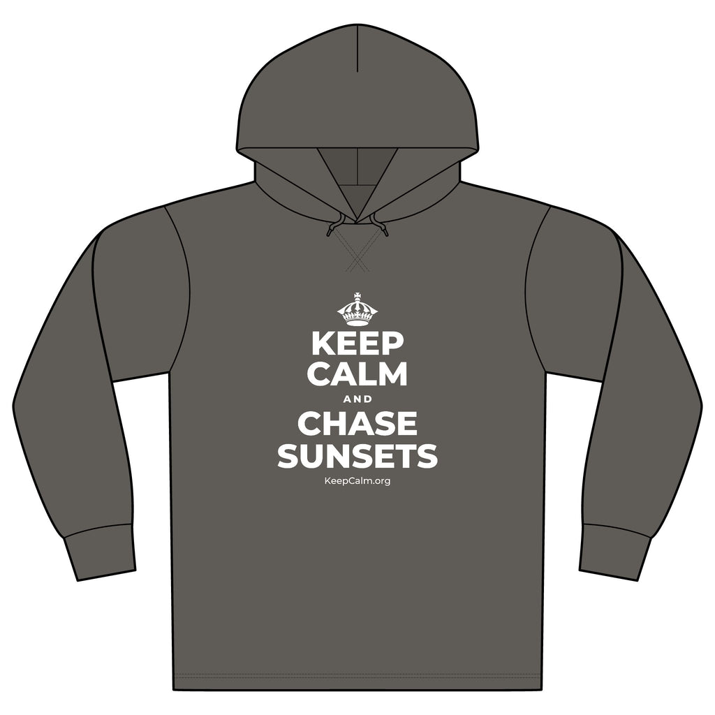 KEEP CALM AND CHASE SUNSETS Organic Hoodie Tee