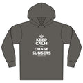 KEEP CALM AND CHASE SUNSETS Organic Hoodie Tee