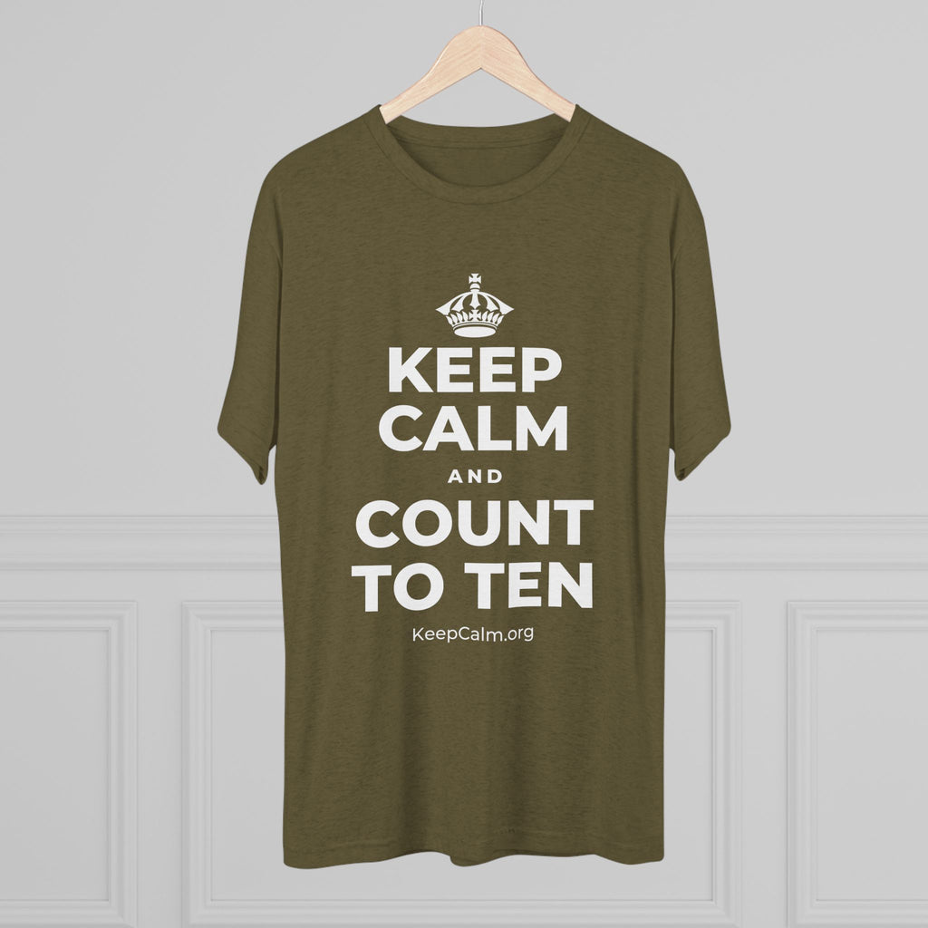 KEEP CALM AND COUNT TO TEN Tri-Blend Tee