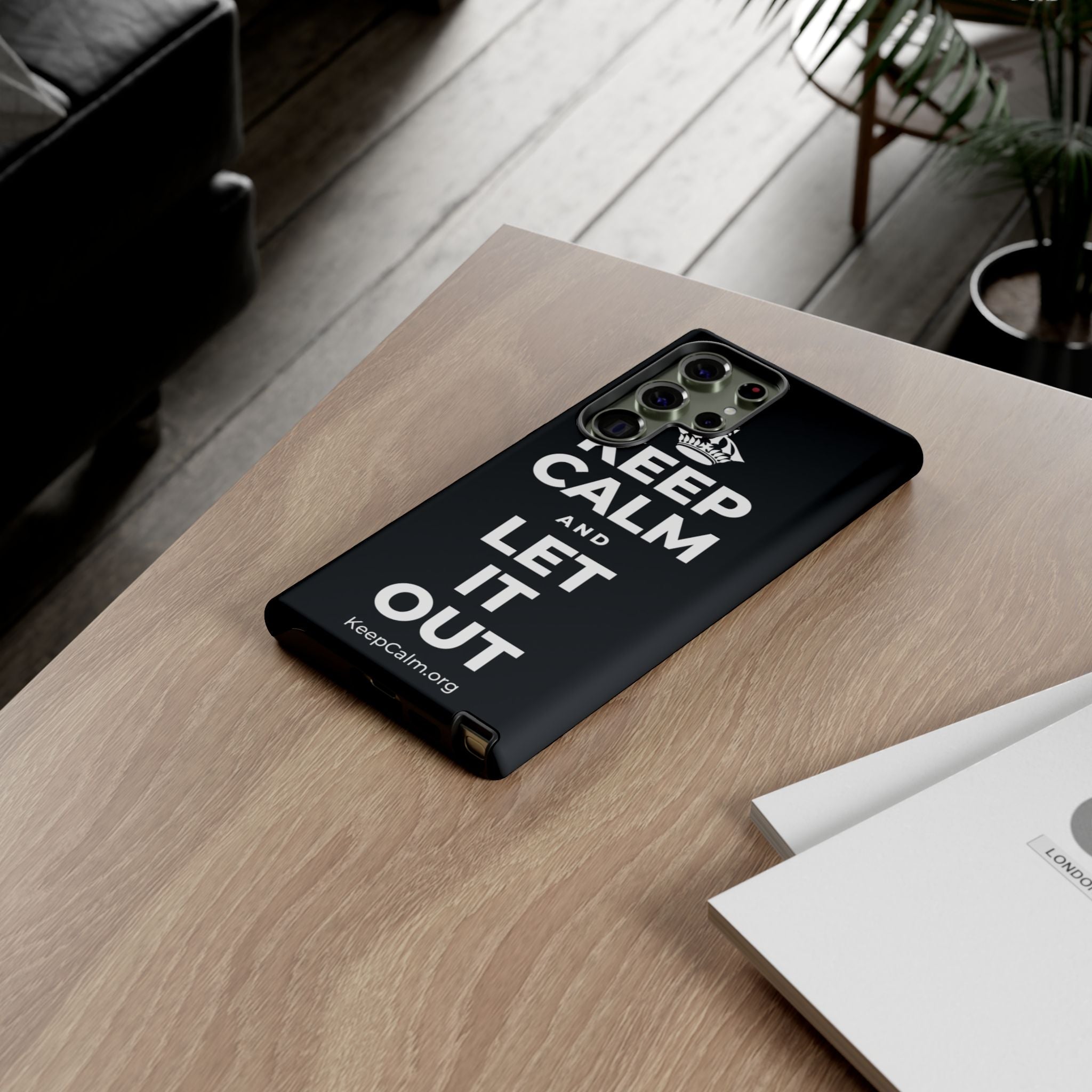 KEEP CALM AND LET IT OUT Phone Case (Dark)