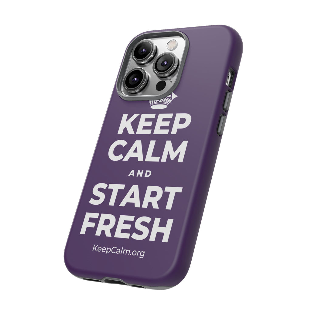 KEEP CALM AND START FRESH Phone Case