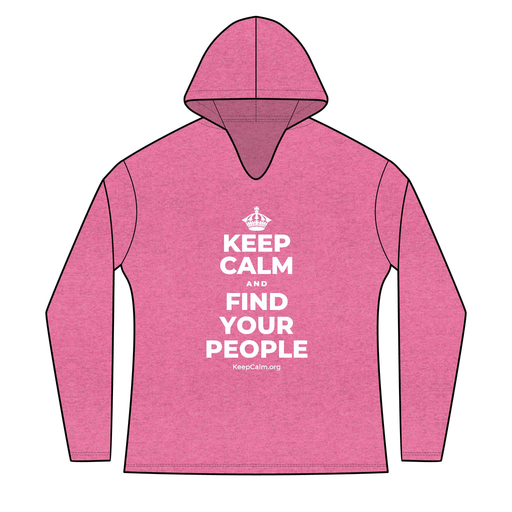 KEEP CALM AND FIND YOUR PEOPLE Women's Long Sleeve Hoodie