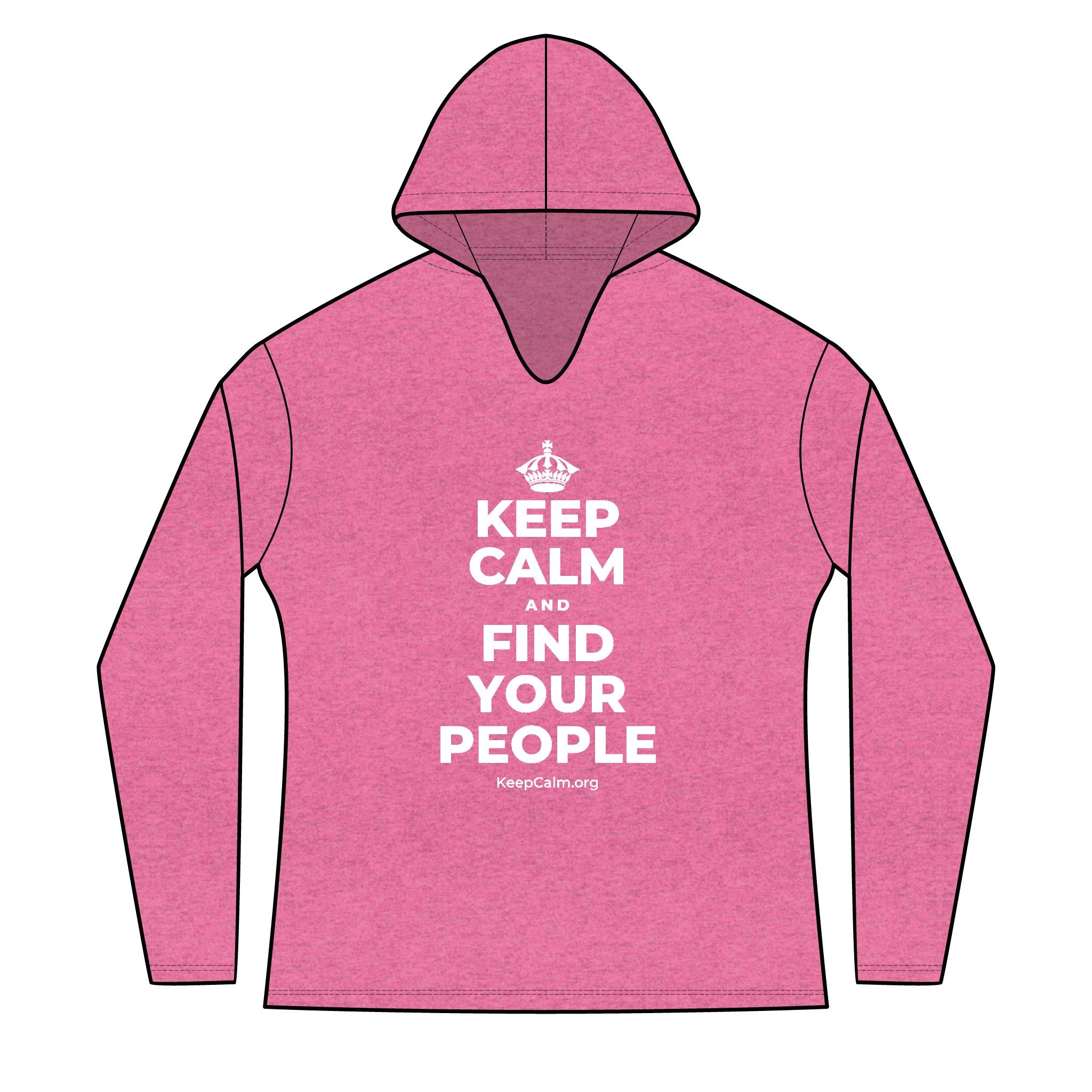 KEEP CALM AND FIND YOUR PEOPLE Women's Long Sleeve Hoodie