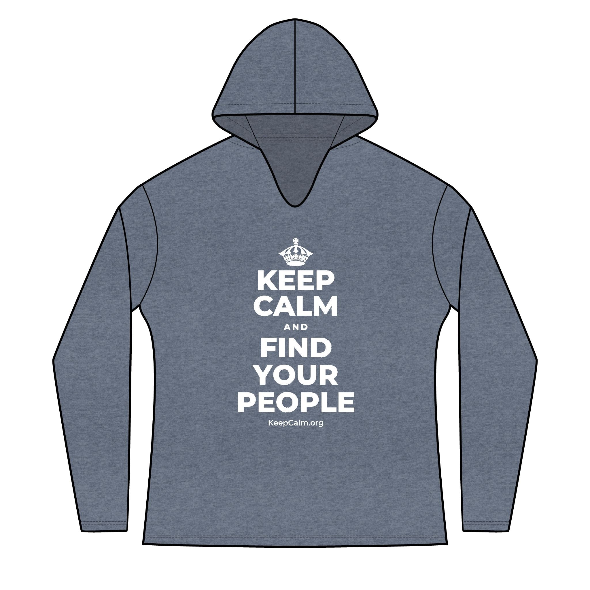KEEP CALM AND FIND YOUR PEOPLE Women's Long Sleeve Hoodie