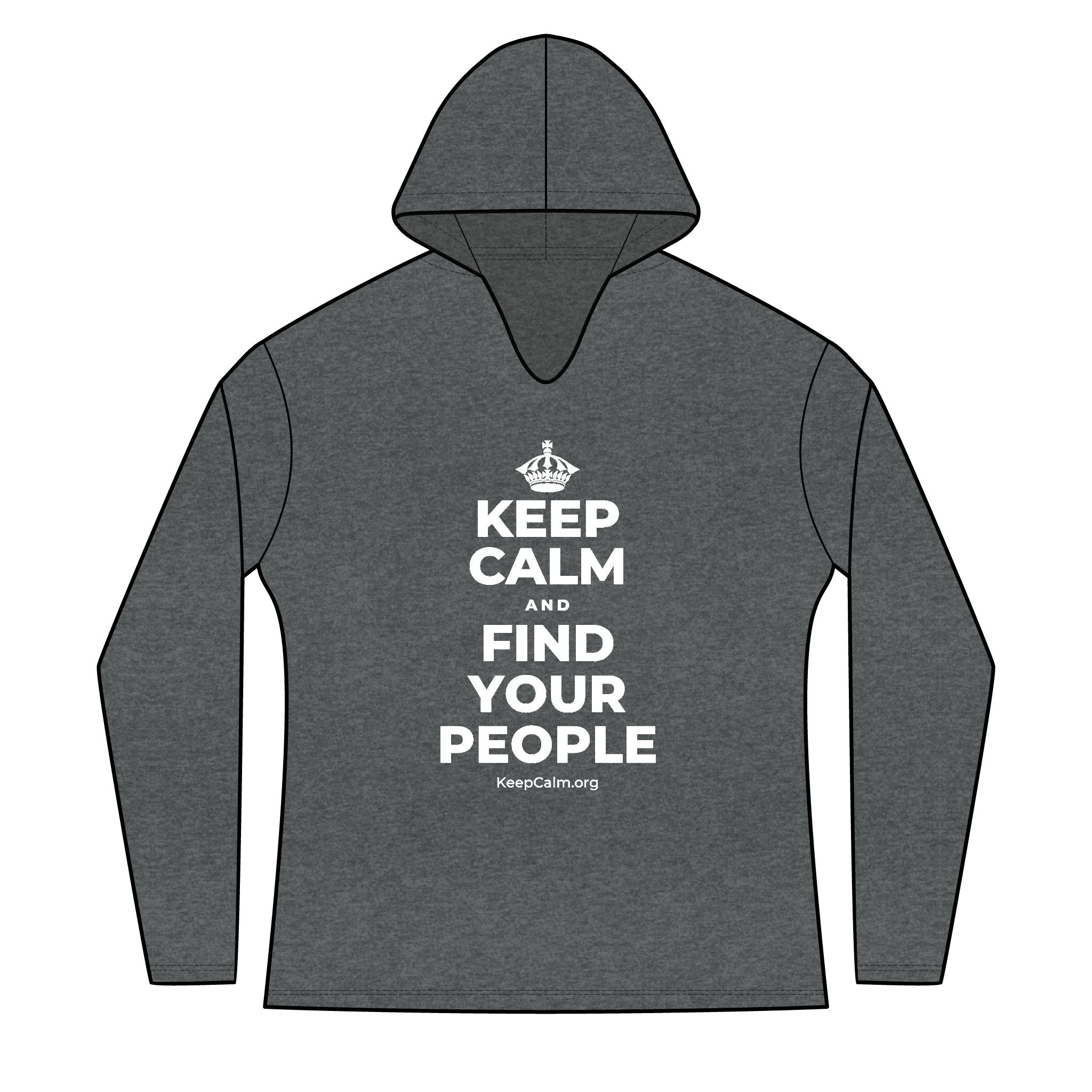 KEEP CALM AND FIND YOUR PEOPLE Women's Long Sleeve Hoodie