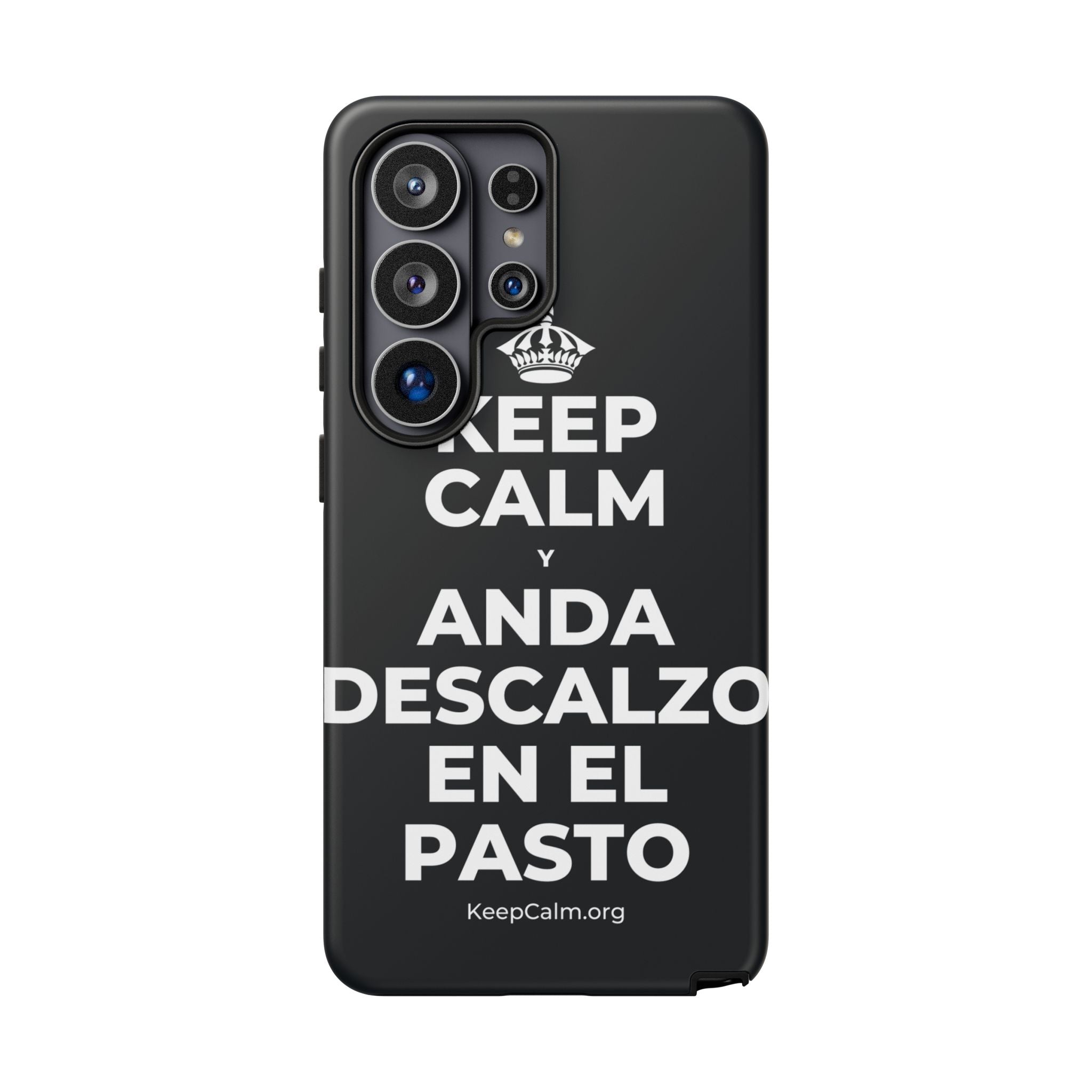KEEP CALM Y ANDA DESCALZO EN EL PASTO Phone Case (Dark)