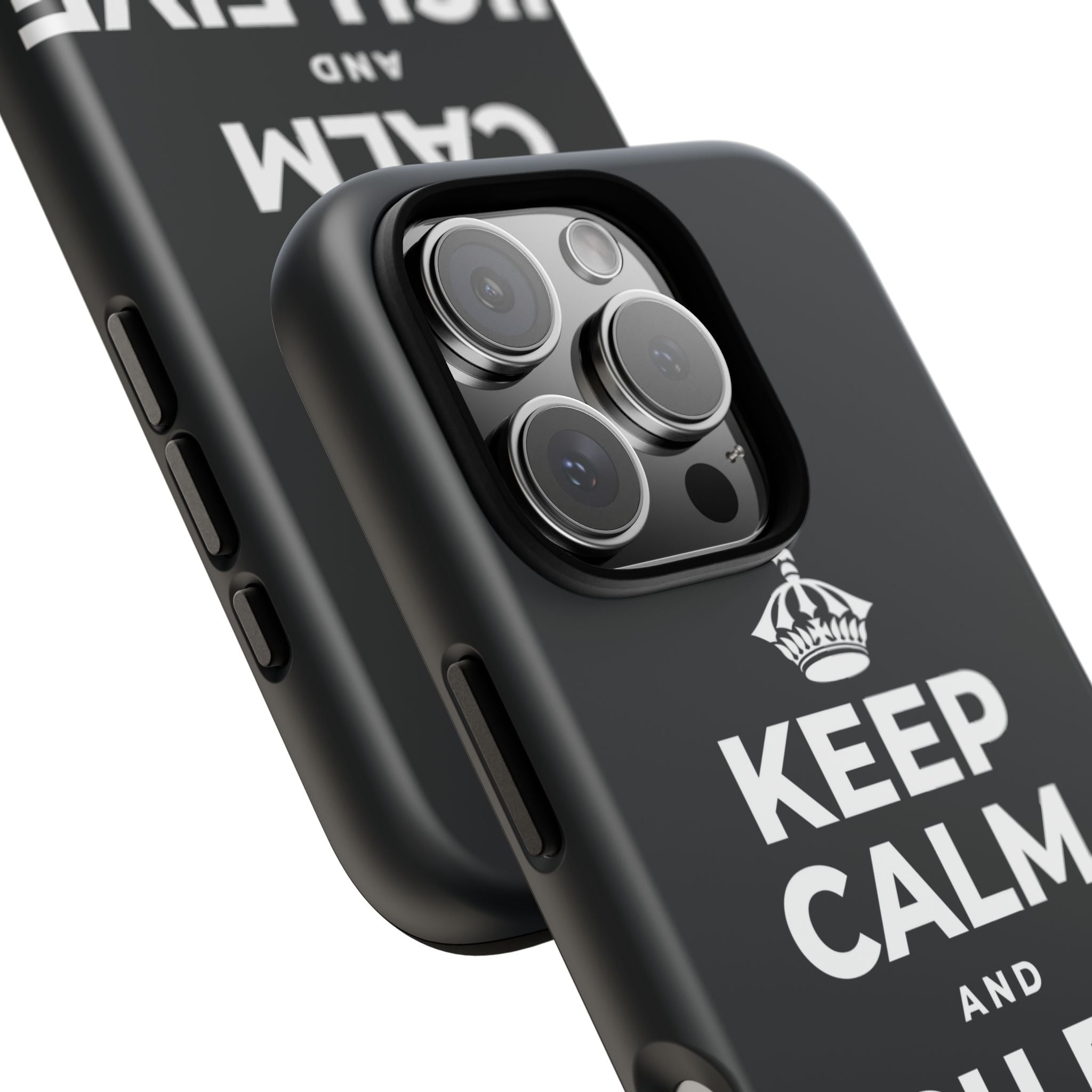 KEEP CALM AND HIGH FIVE SOMEONE Phone Case (Dark)
