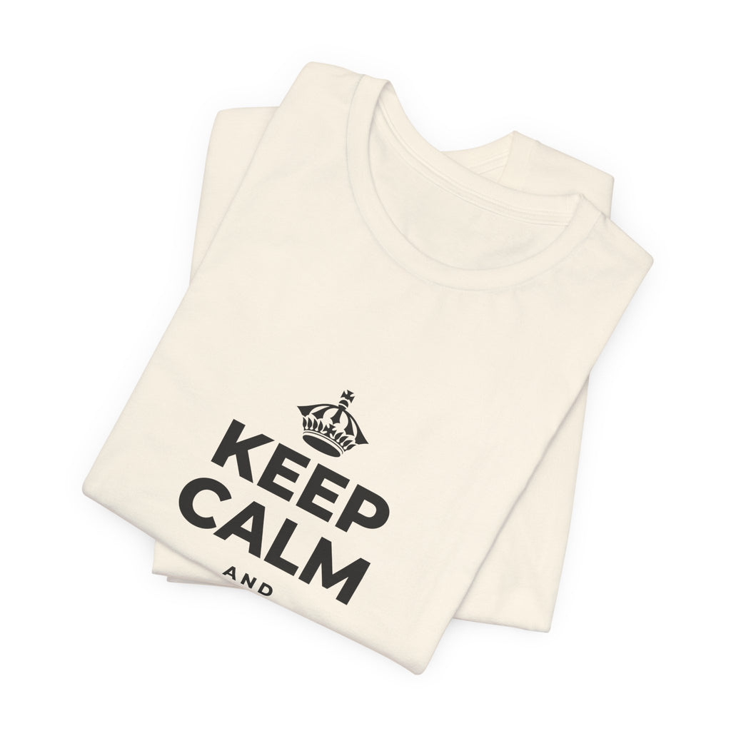KEEP CALM AND MAKE MEMORIES T-Shirt (White–Asphalt)