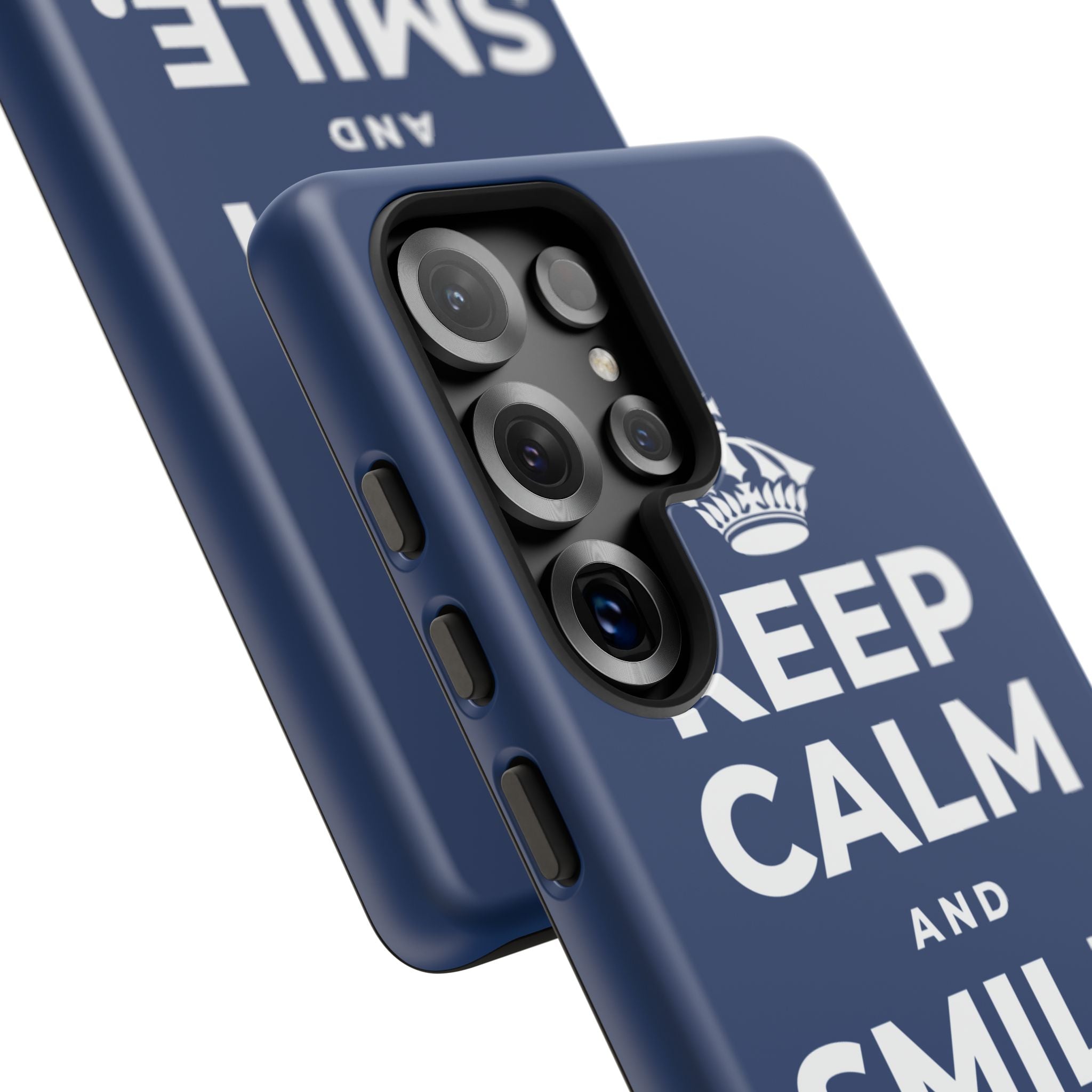 KEEP CALM AND SMILE, IT HELPS Phone Case