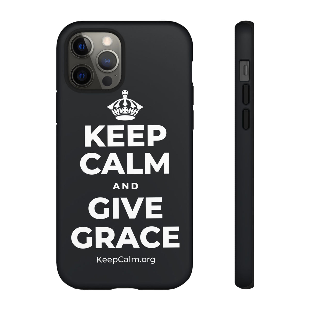 KEEP CALM AND GIVE GRACE Phone Case (Dark)