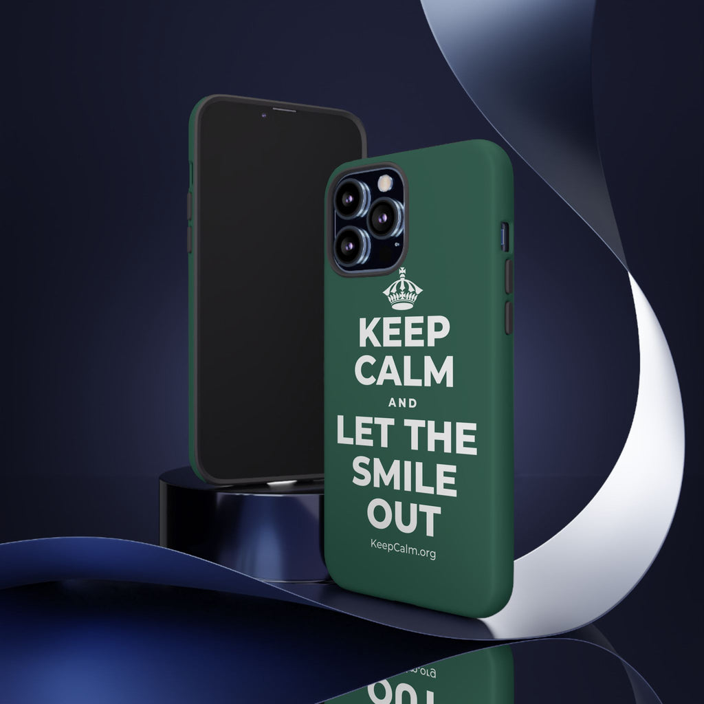 KEEP CALM AND LET THE SMILE OUT Phone Case