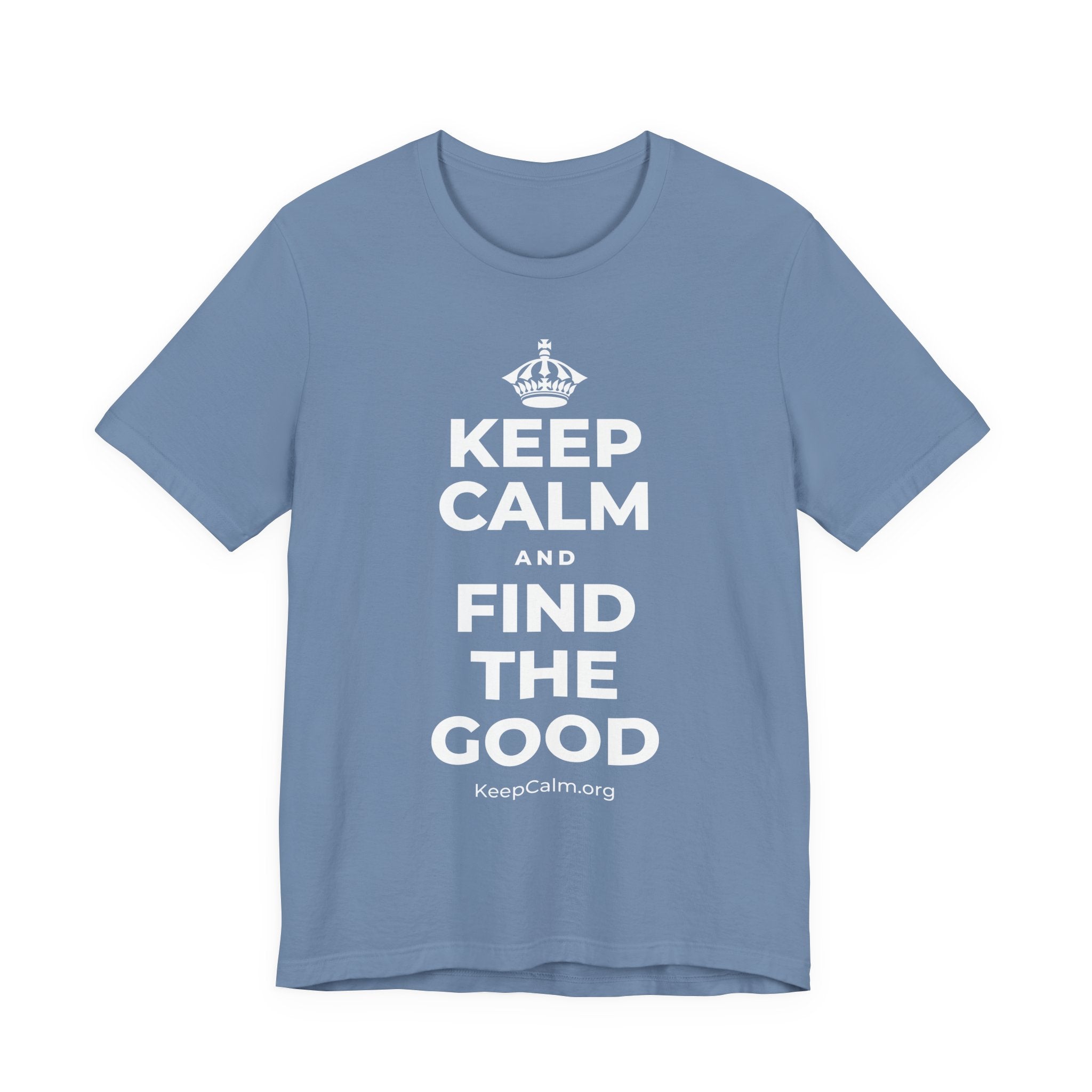 KEEP CALM AND FIND THE GOOD T-Shirt (Soft Cream–Heather Mauve)