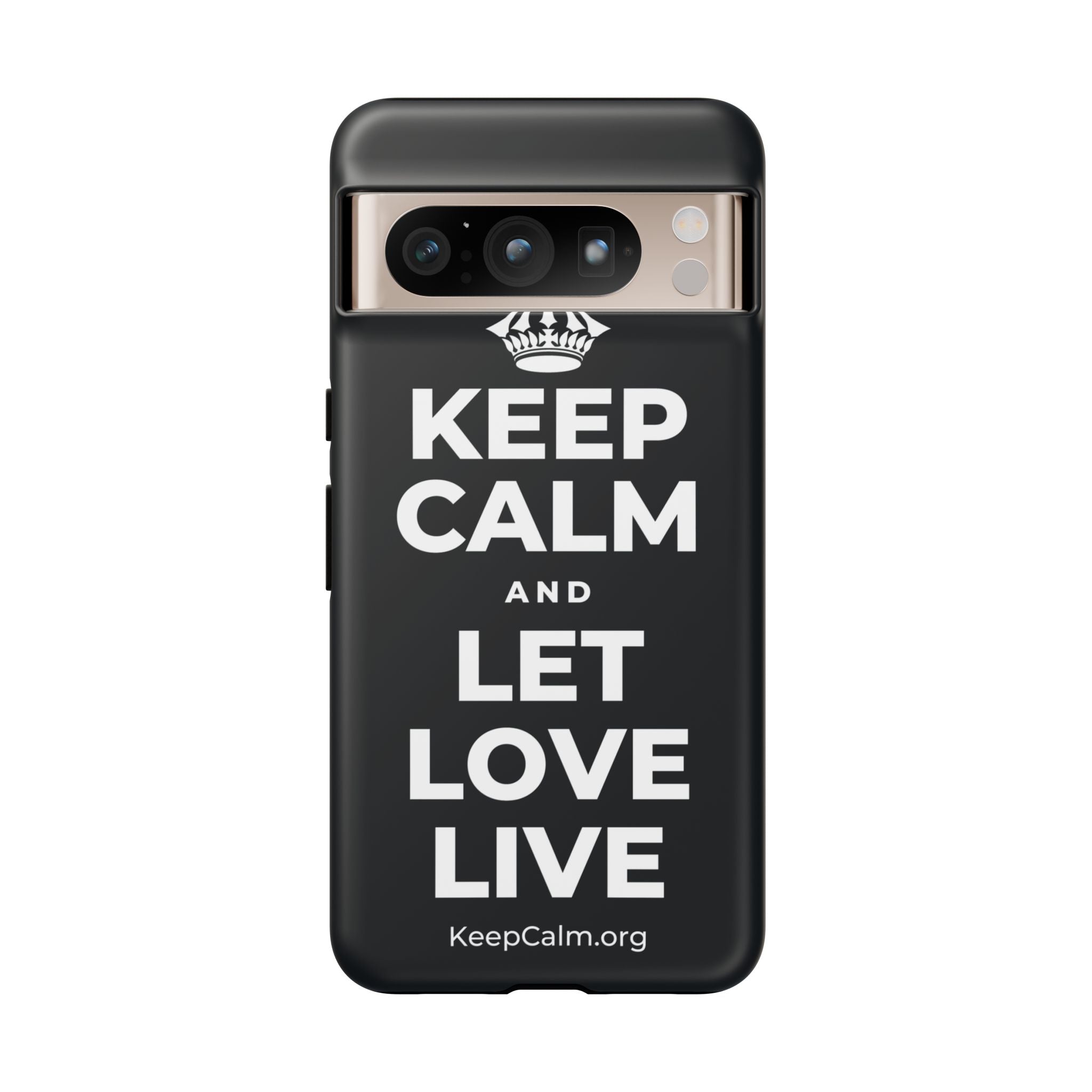 KEEP CALM AND LET LOVE LIVE Phone Case (Dark)
