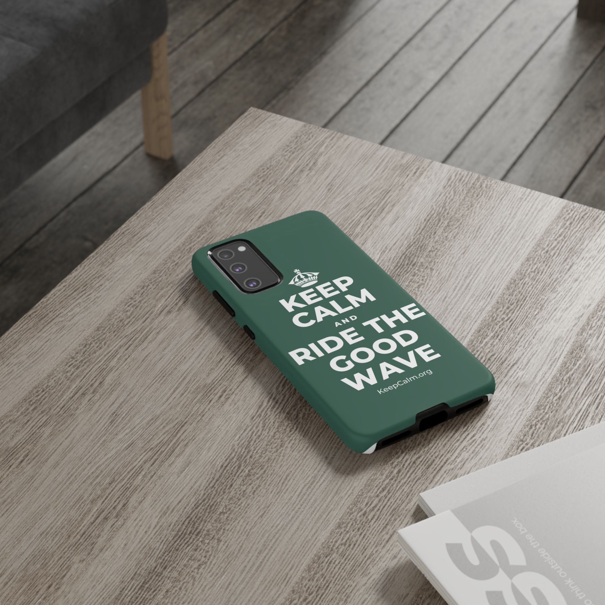 KEEP CALM AND RIDE THE GOOD WAVE Phone Case