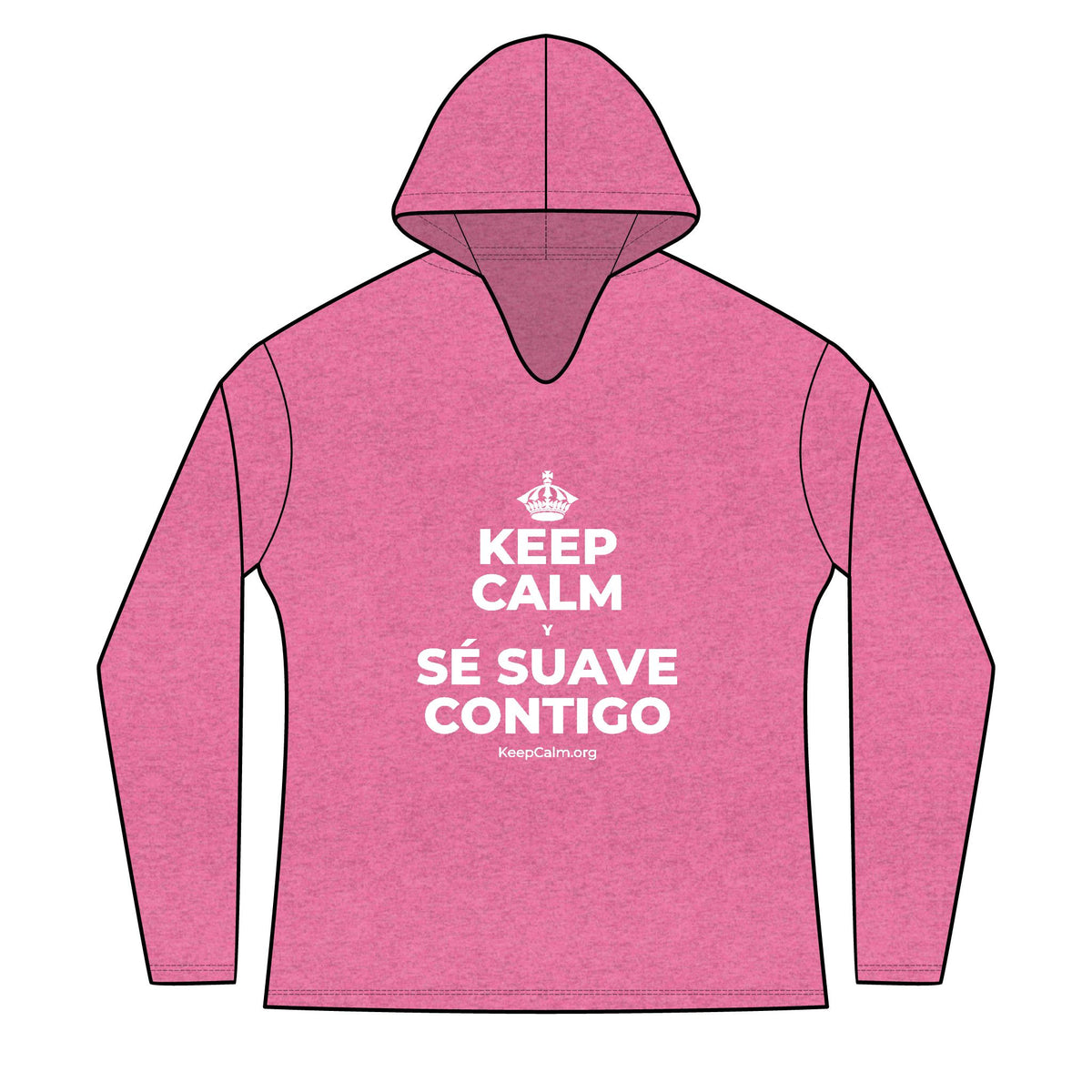 KEEP CALM Y SÉ SUAVE CONTIGO Women's Long Sleeve Hoodie