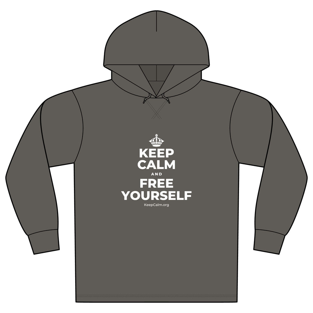 KEEP CALM AND FREE YOURSELF Organic Hoodie Tee