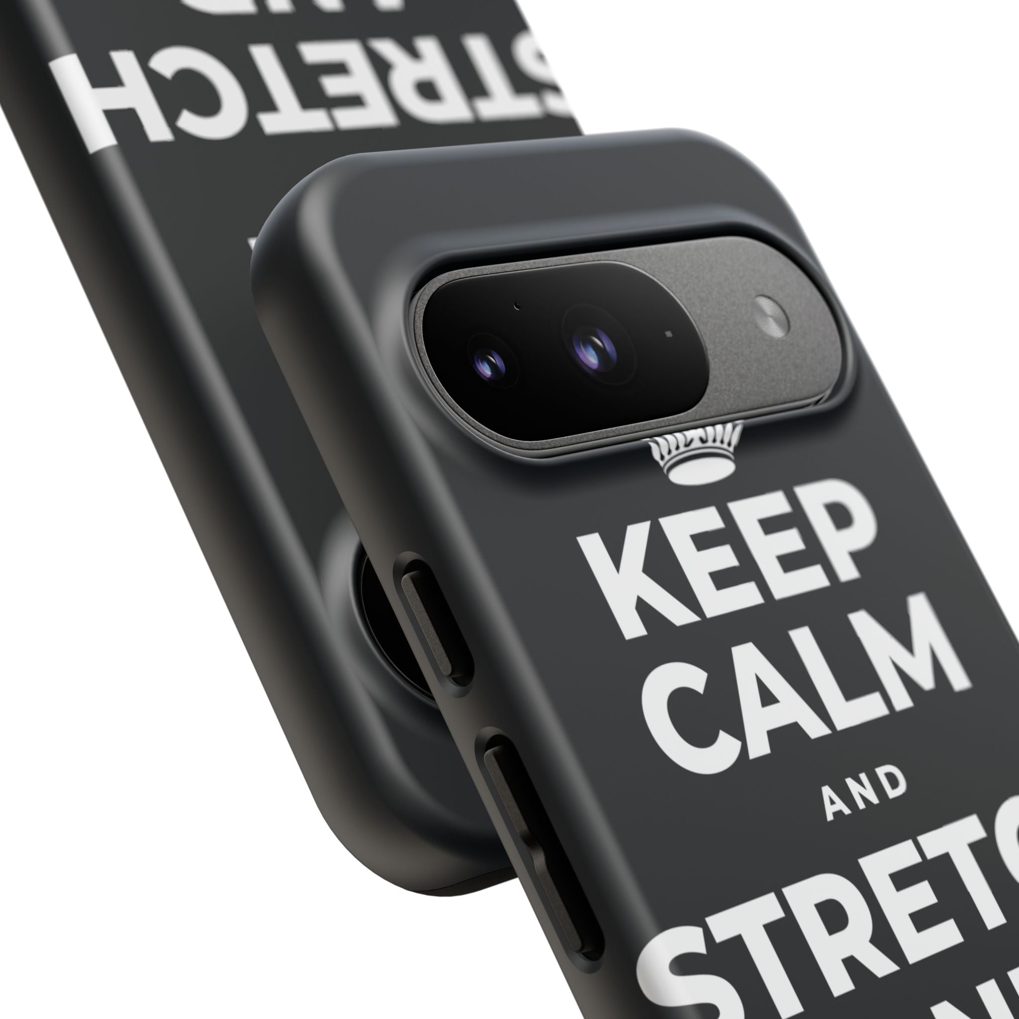 KEEP CALM AND STRETCH AND YAWN IT OUT Phone Case (Dark)