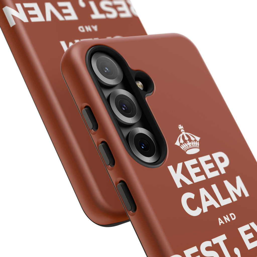KEEP CALM AND REST, EVEN WIDE AWAKE Phone Case