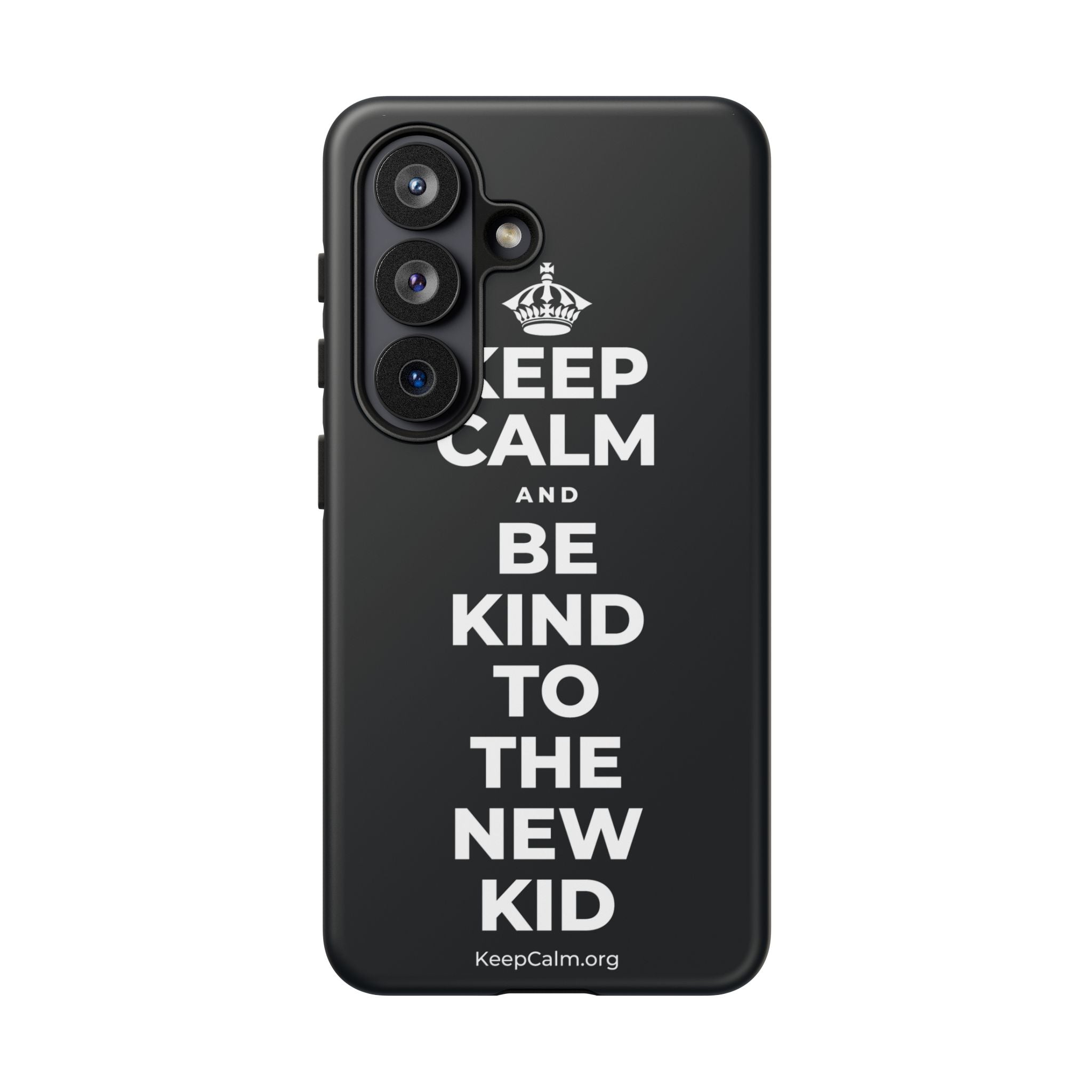KEEP CALM AND BE KIND TO THE NEW KID Phone Case (Dark)