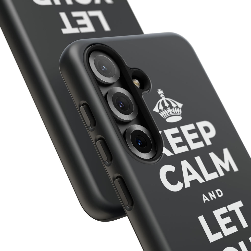 KEEP CALM AND LET YOUR JAW RELAX Phone Case (Dark)
