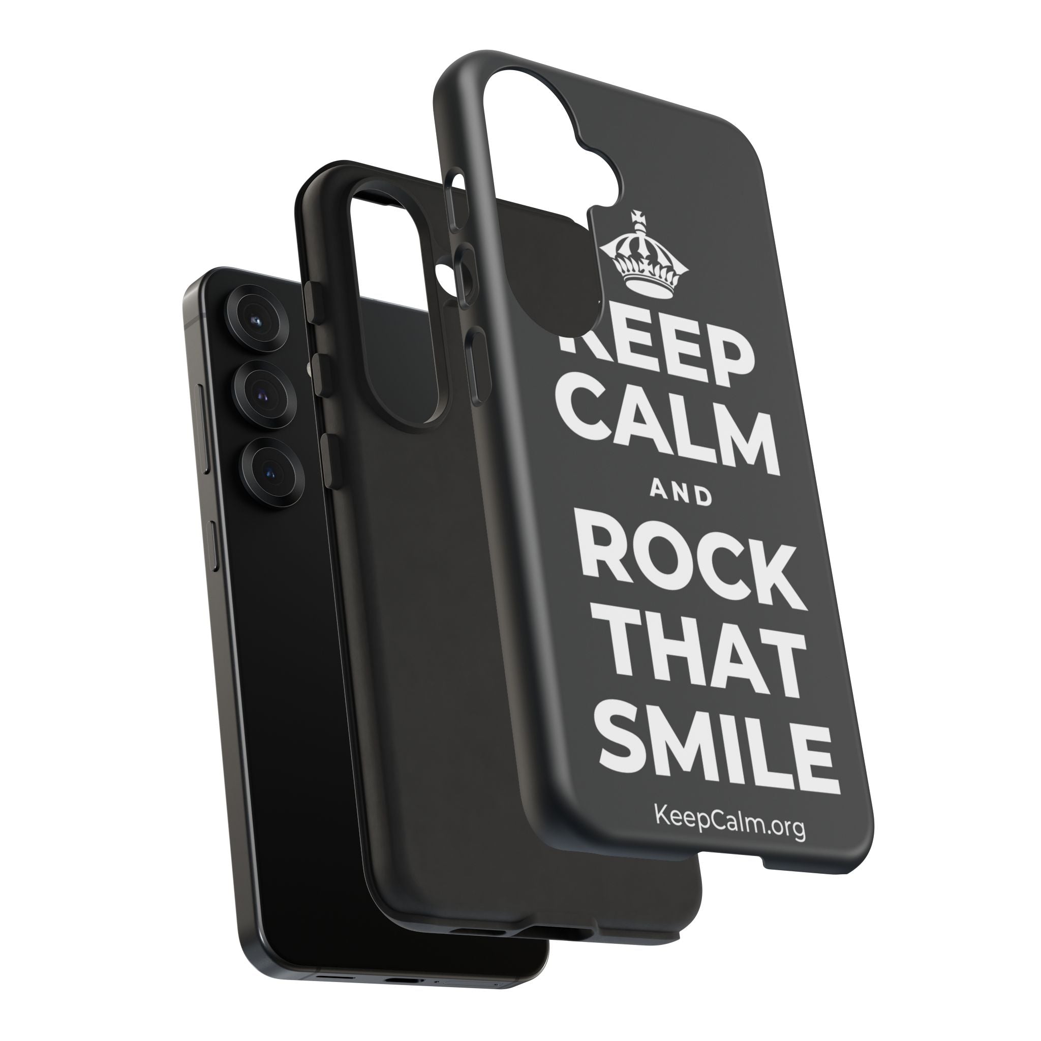 KEEP CALM AND ROCK THAT SMILE Phone Case (Dark)