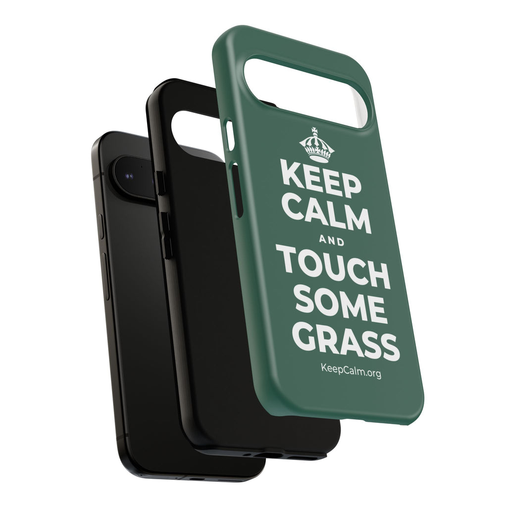 KEEP CALM AND TOUCH SOME GRASS Phone Case