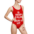 KEEP CALM AND RUN IT UP One-Piece Swimsuit