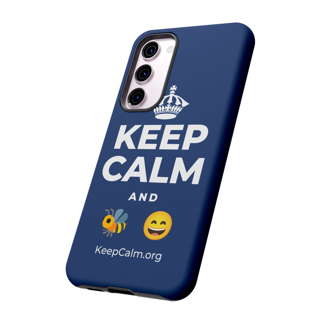 KEEP CALM AND 🐝 😄 Phone Case