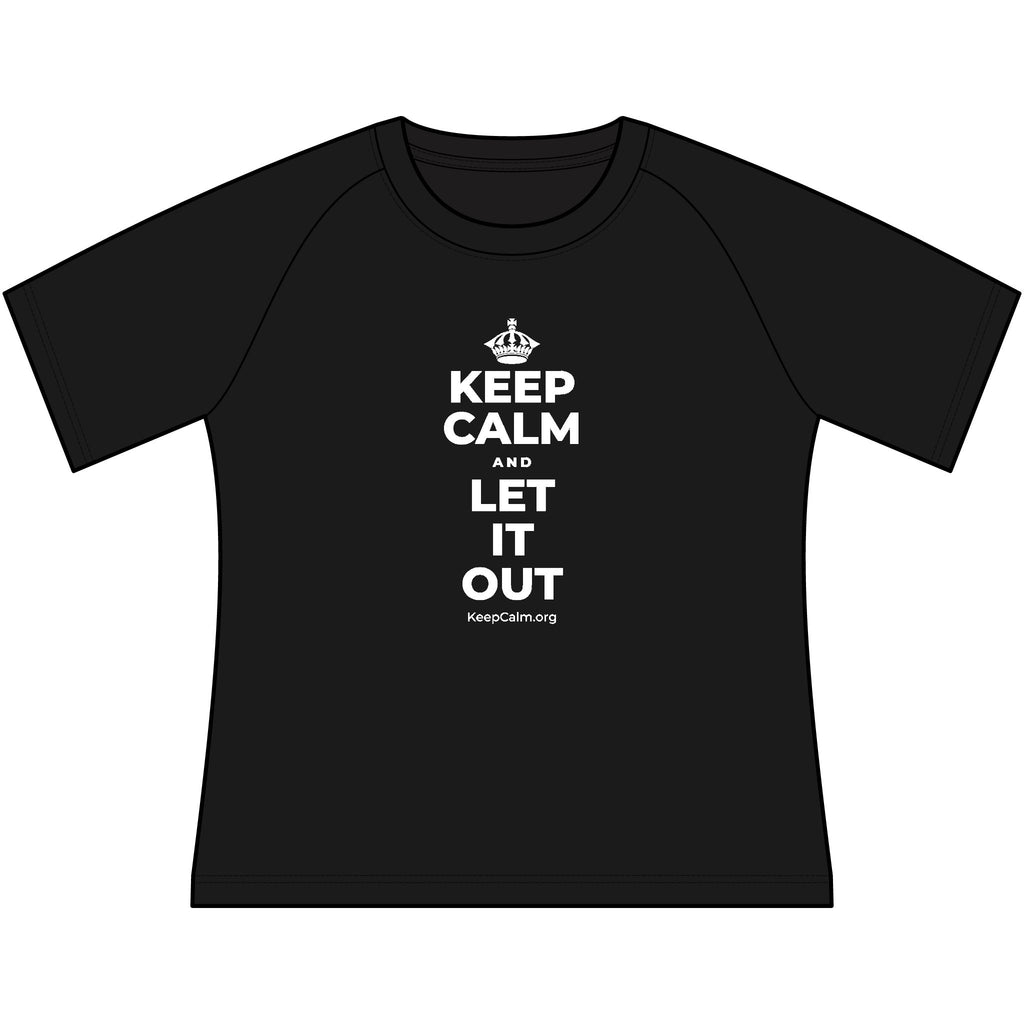 KEEP CALM AND LET IT OUT Women's Raglan Tee