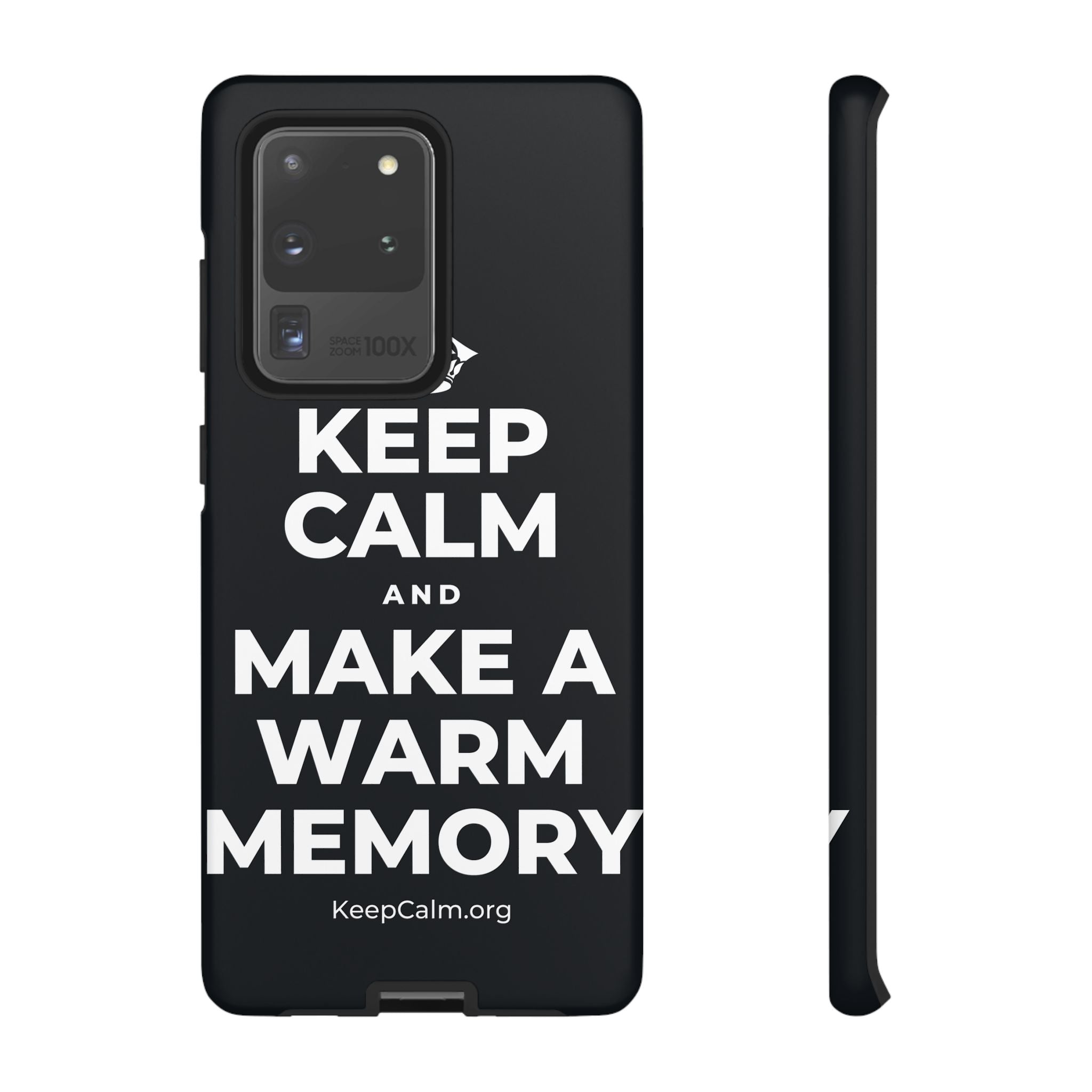 KEEP CALM AND MAKE A WARM MEMORY Phone Case (Dark)