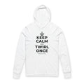 KEEP CALM AND TWIRL ONCE Hooded Long Sleeve Tee