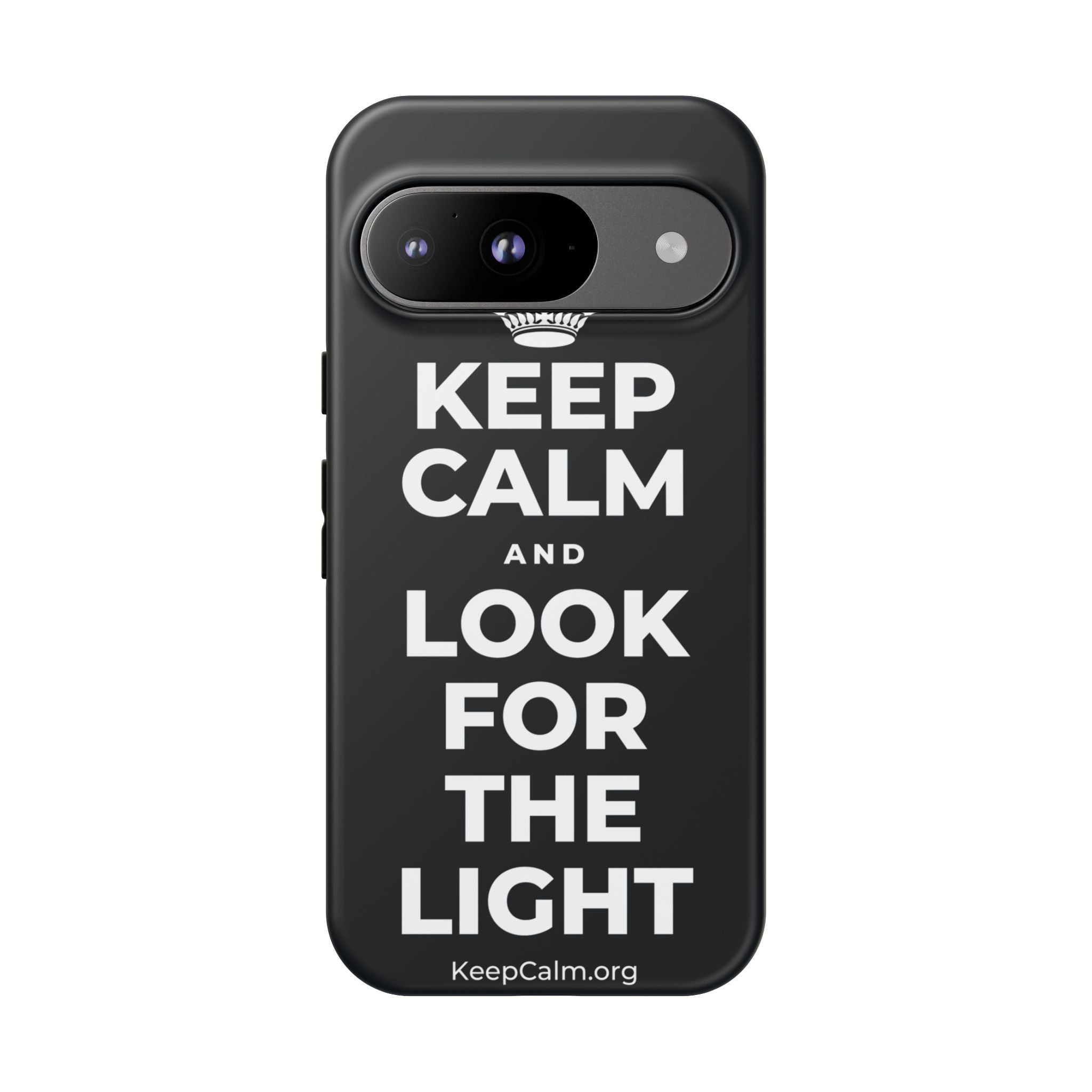KEEP CALM AND LOOK FOR THE LIGHT Phone Case (Dark)