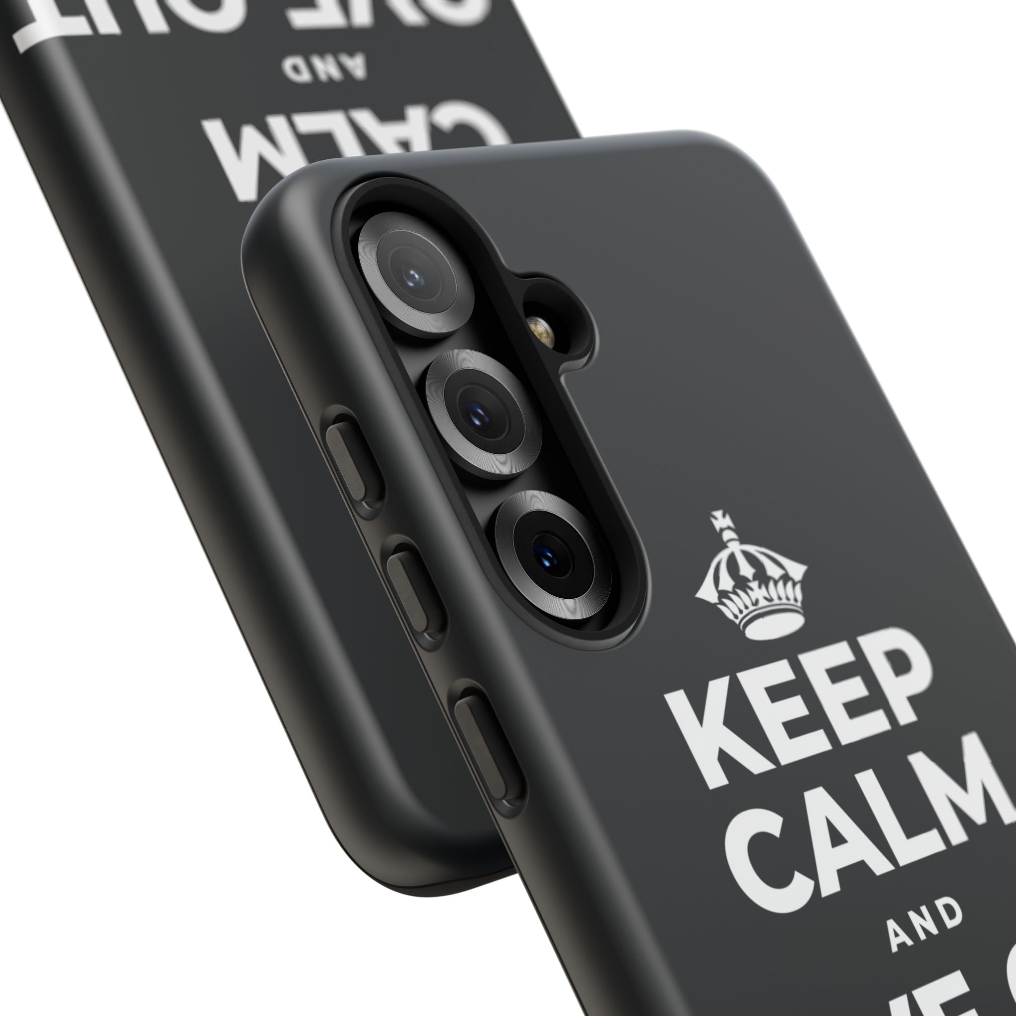 KEEP CALM AND LOVE OUT LOUD Phone Case (Dark)