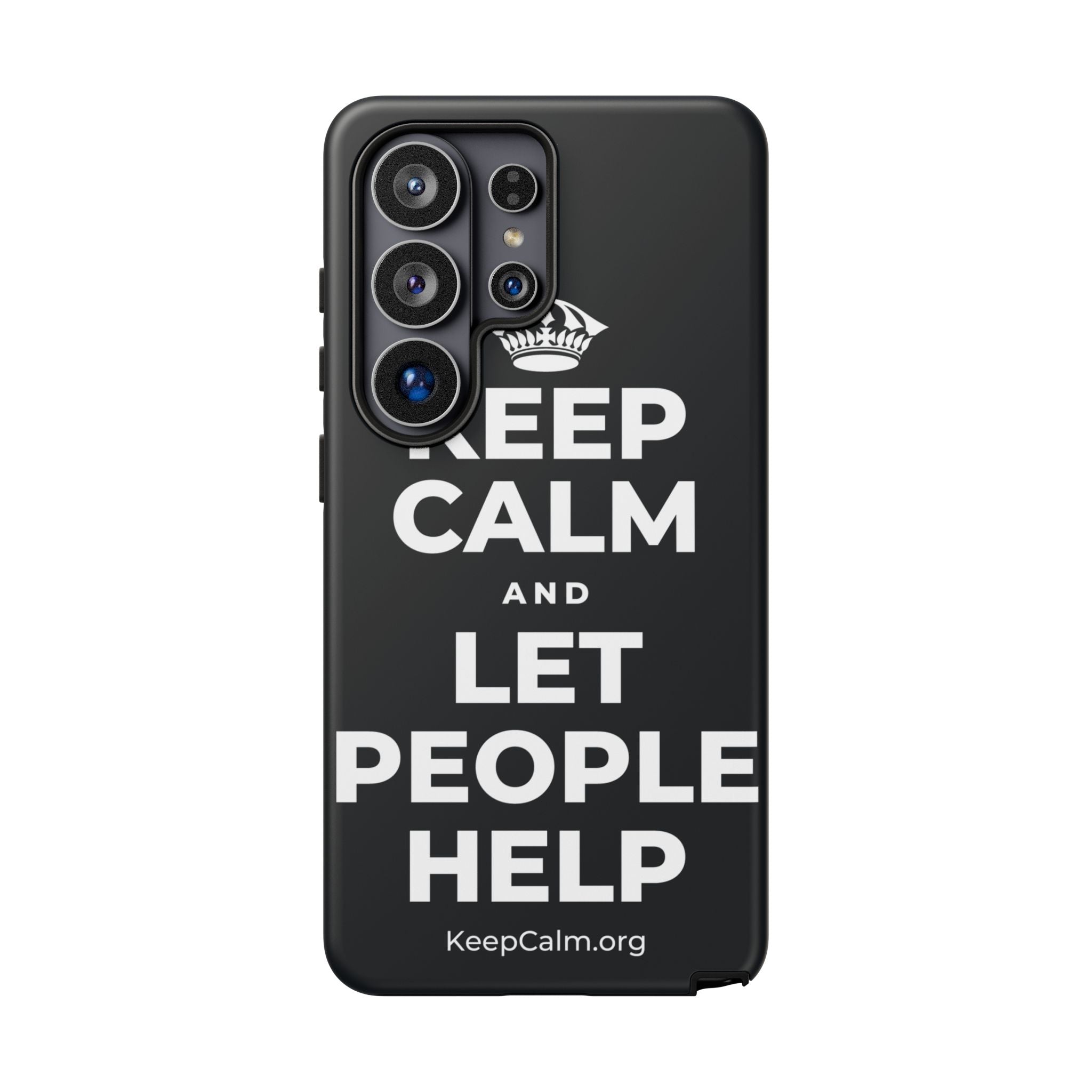 KEEP CALM AND LET PEOPLE HELP Phone Case (Dark)