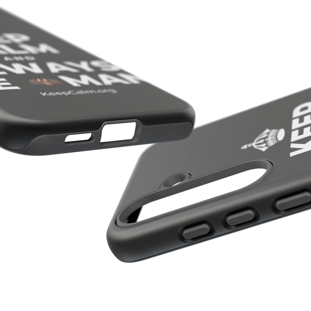 KEEP CALM AND ALWAYS BE 🦇MAN Phone Case