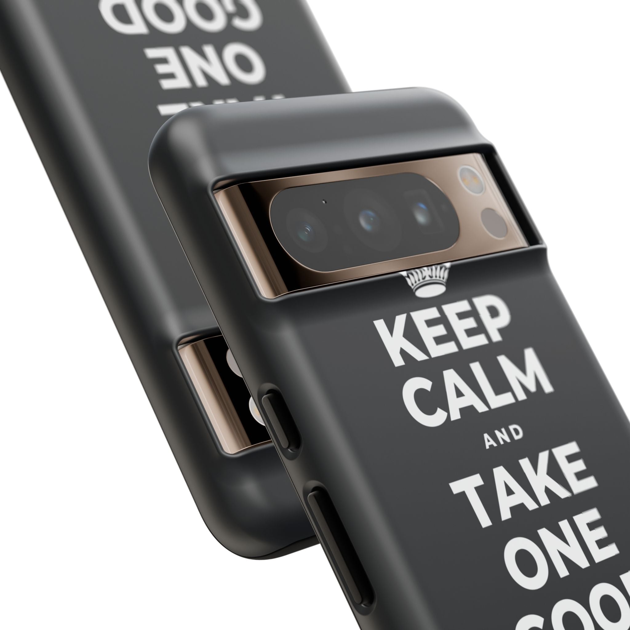 KEEP CALM AND TAKE ONE GOOD DAY AT A TIME Phone Case (Dark)