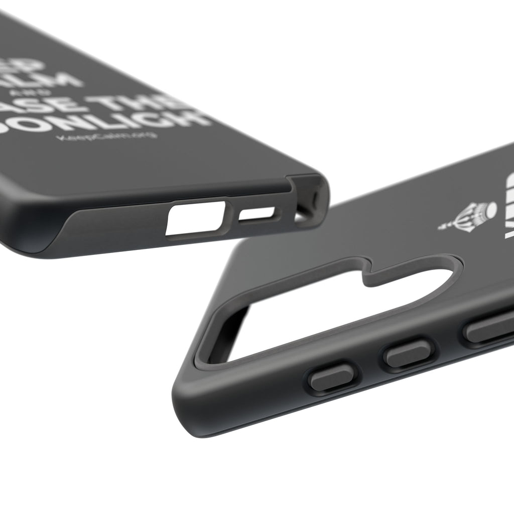 KEEP CALM AND CHASE THE MOONLIGHT Phone Case (Dark)